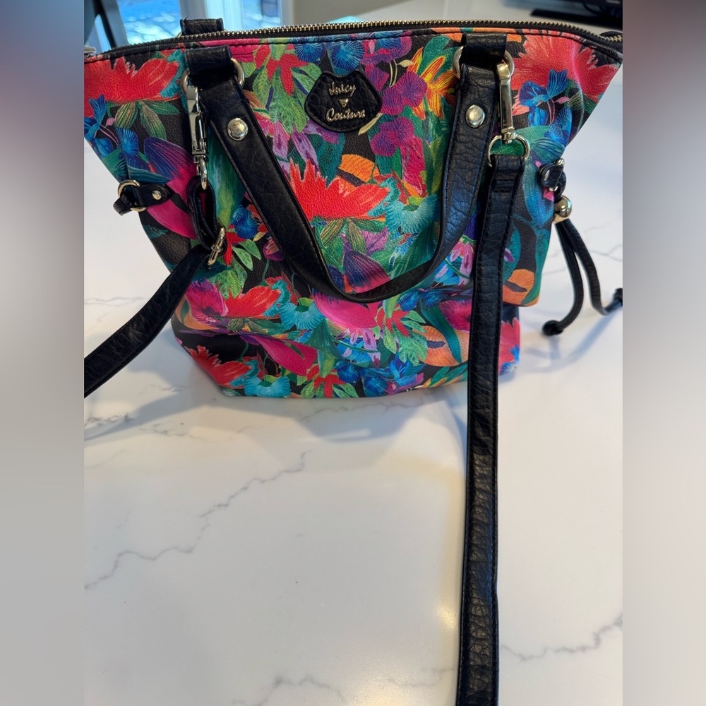 Juicy Couture multicolor floral crossbody purse. NWOT